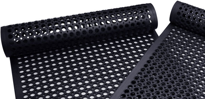 Anti-fatigue rubber mats