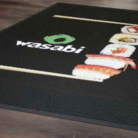 Rubber Scraper Logo Mats