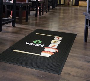Rubber Scraper Logo Mats