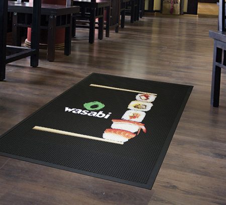 Rubber Scraper Logo Mats